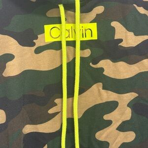 Calvin Klein Camouflage Sweatshirt\Dress with Black Trim